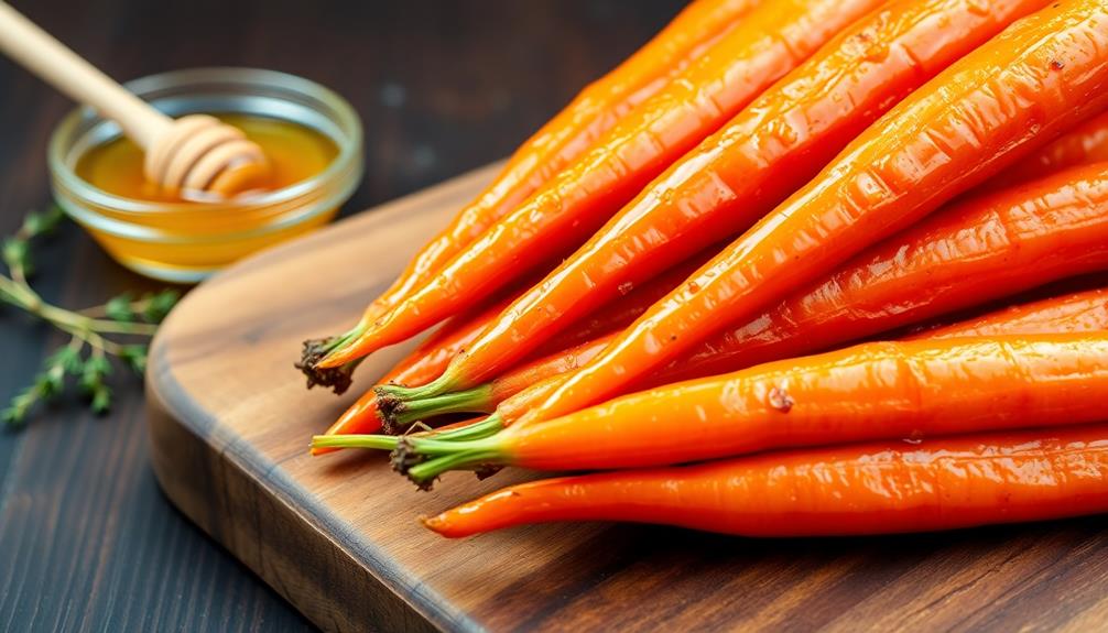 sweet glazed carrot dish