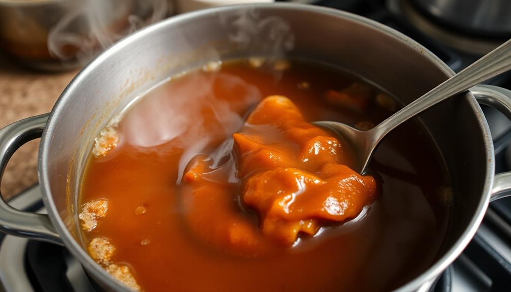 thicken by reducing liquid