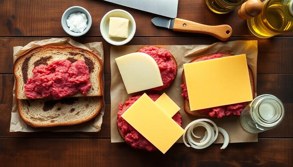 toast rye bread slices