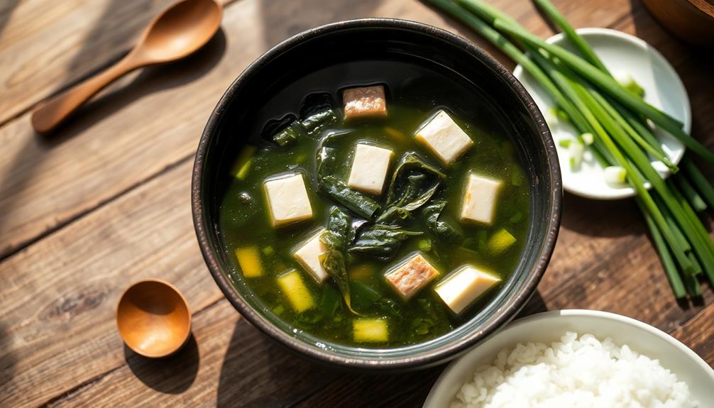 traditional korean seaweed soup