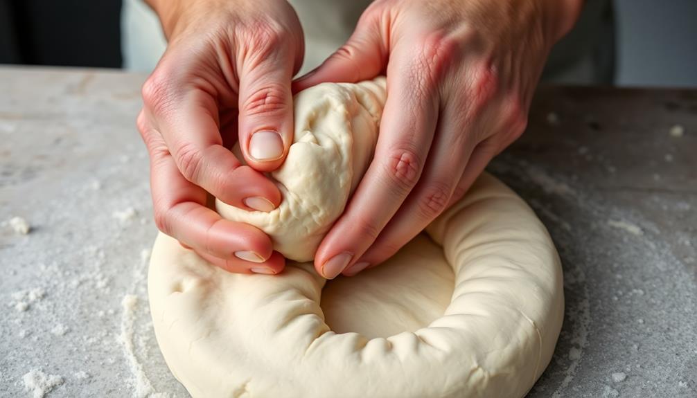 twist dough into shape