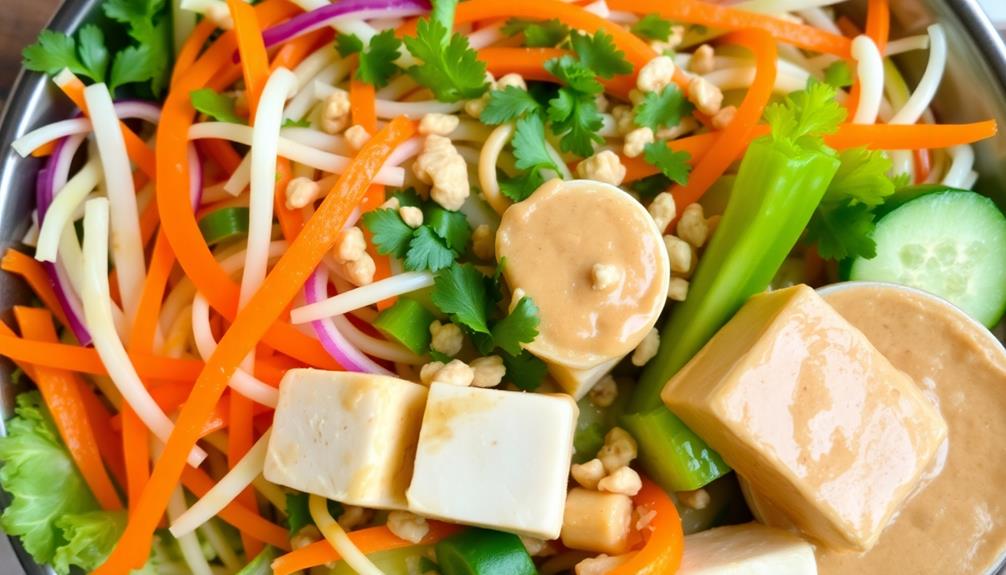 vegetable tofu salad delight