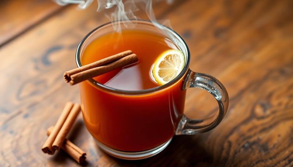 warm alcoholic beverage remedy