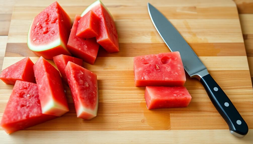 wash and chop fruit