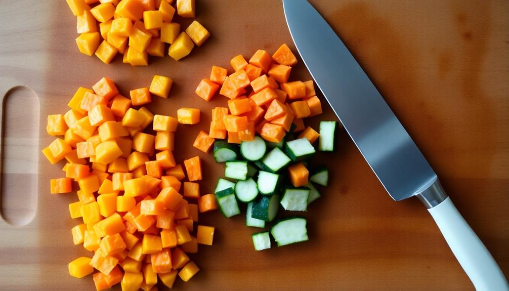 wash and chop vegetables