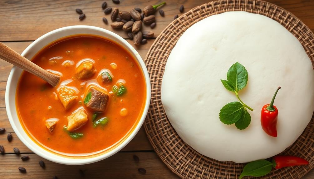 west african fufu dish