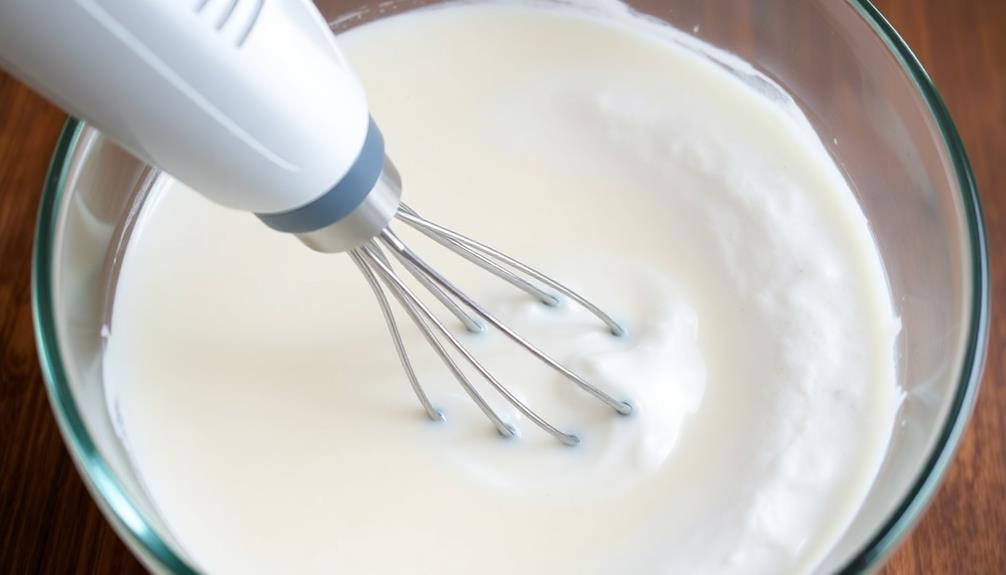 whip aquafaba into peaks