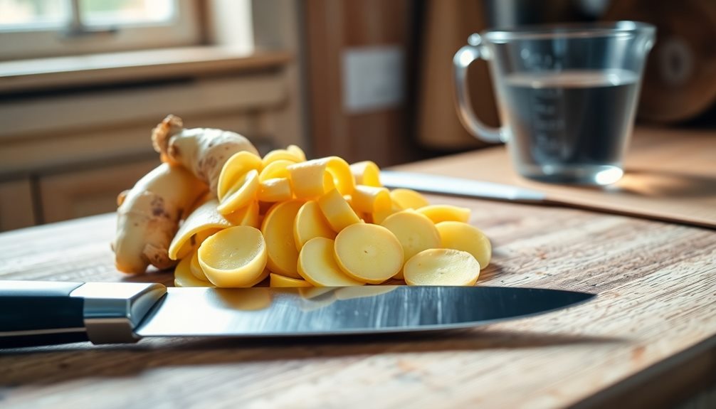 accurately measure ginger root