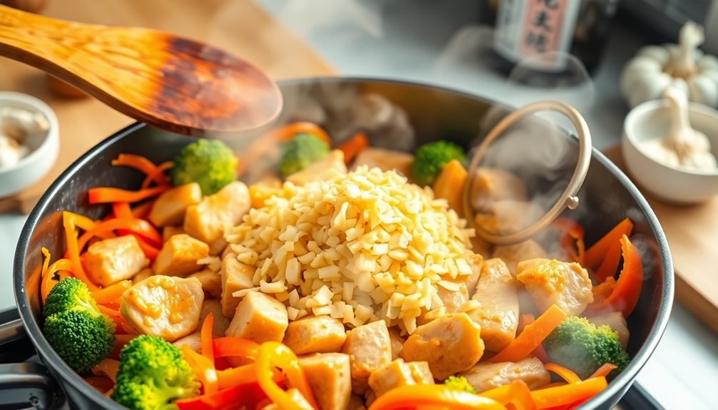 add ginger to stir fry