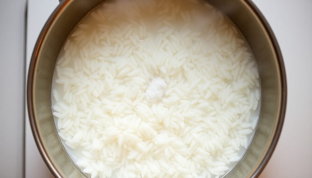 add rice water salt