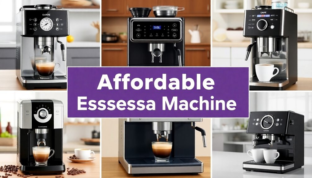 affordable espresso machine selection