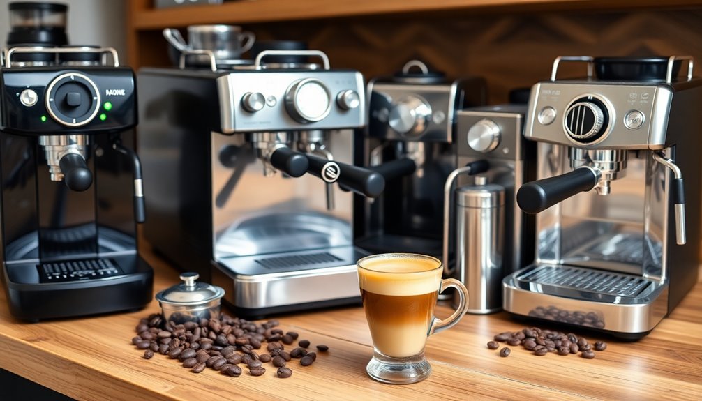 affordable espresso machine selection