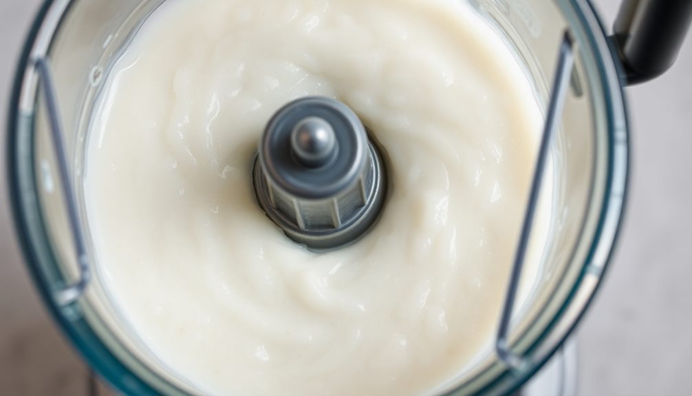 blend soaked rice puree