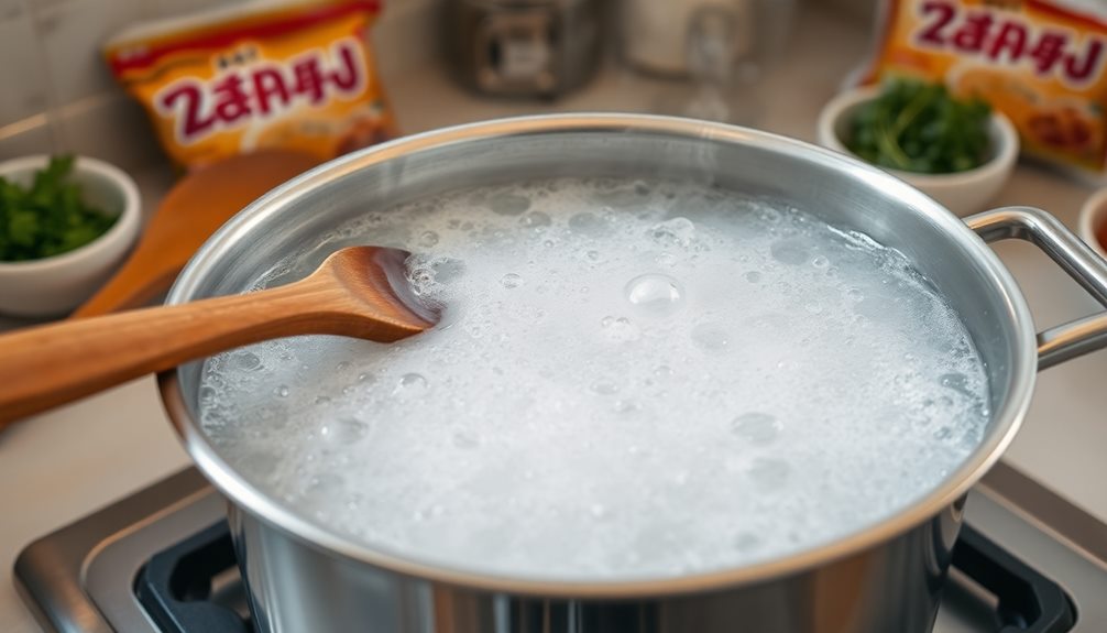 boil water for noodles