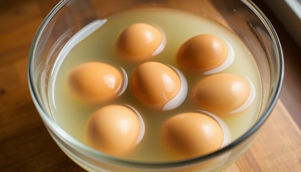 brining duck eggs soaking