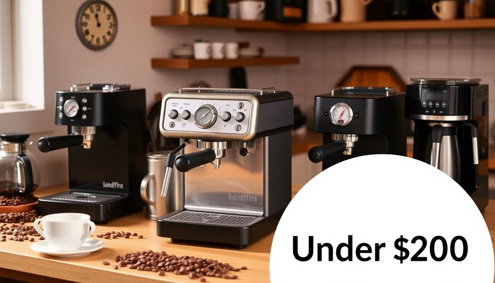 budget espresso machine selection