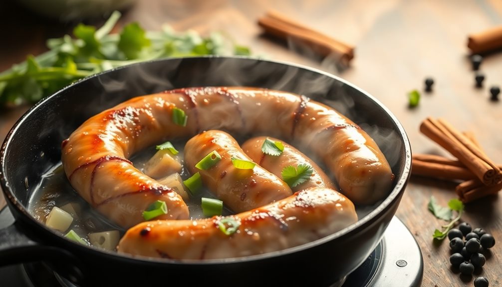 cook sausages medium heat