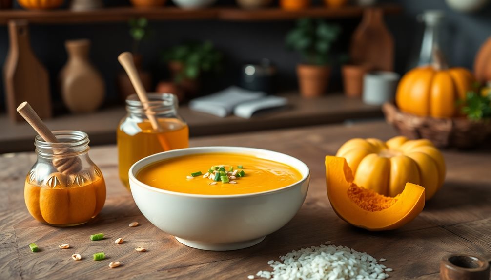 creamy korean pumpkin soup