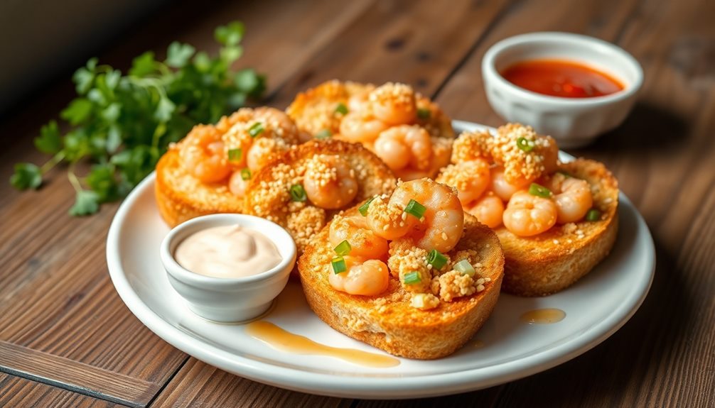 crispy korean shrimp toast