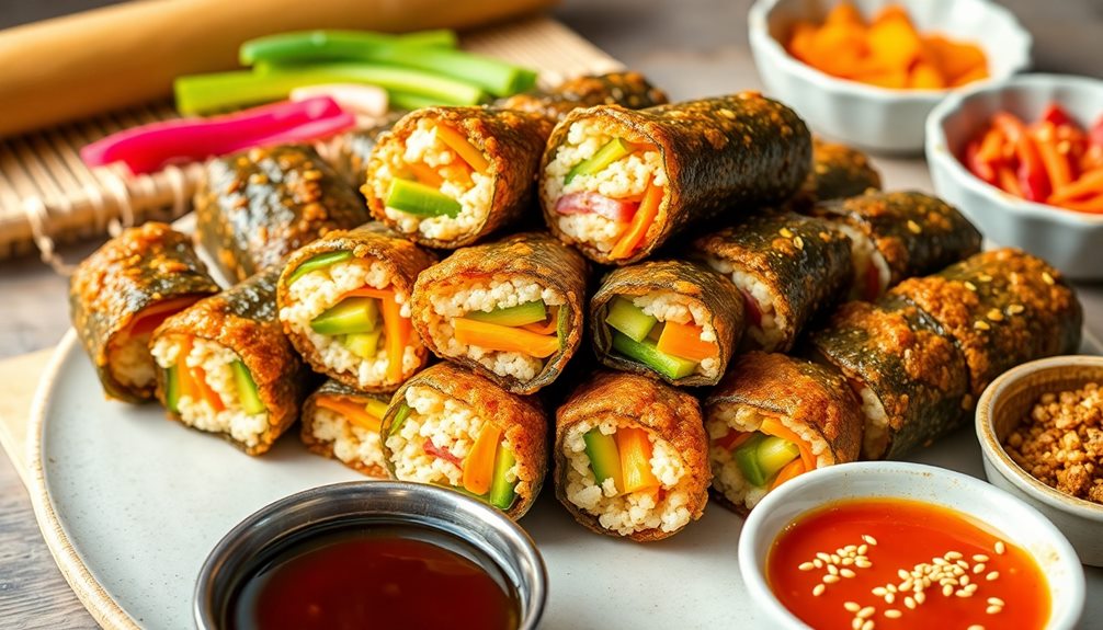 crunchy korean seaweed rolls