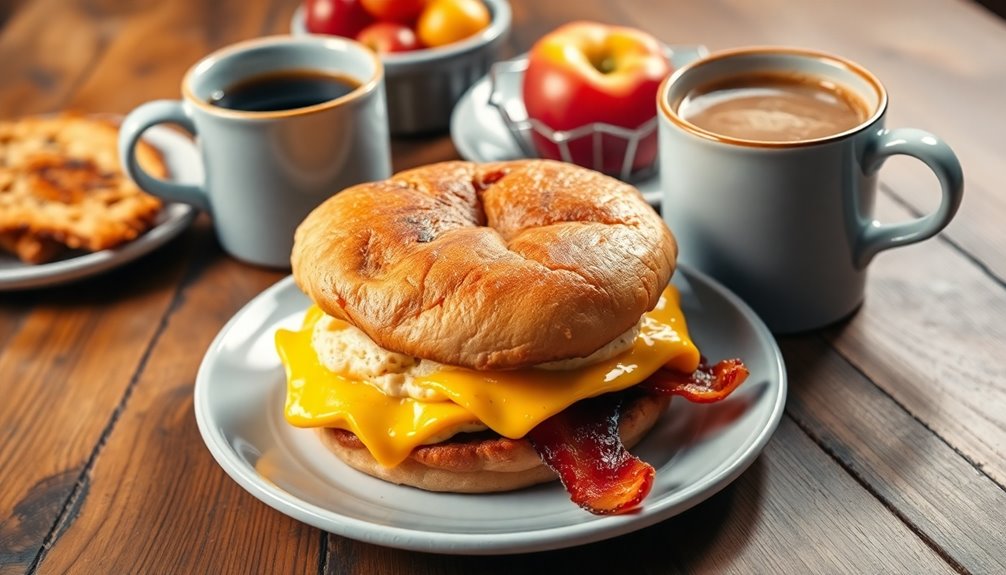 delicious fast food breakfast