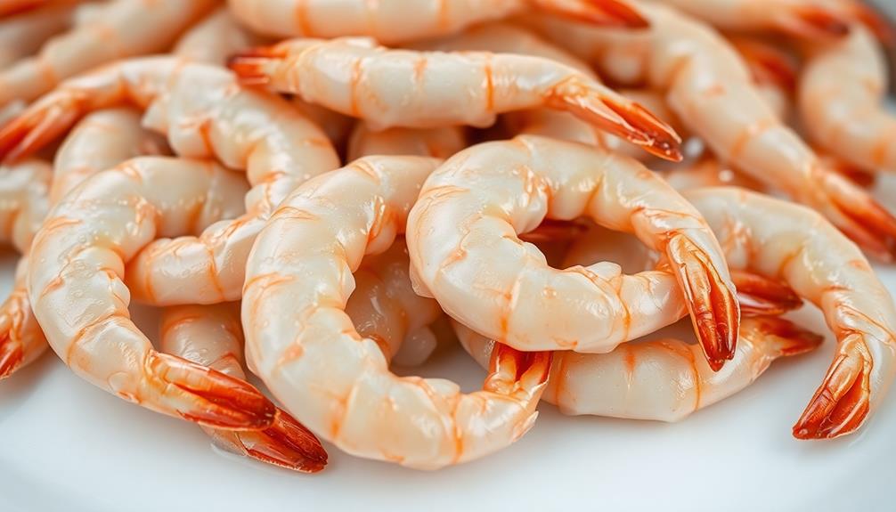 drain and dry shrimp