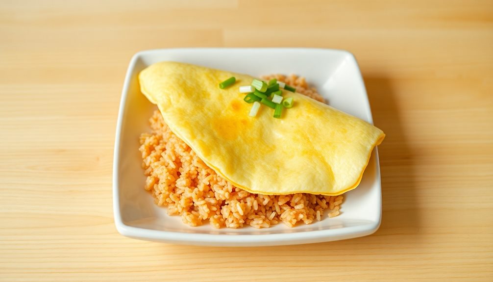 fluffy korean egg rice