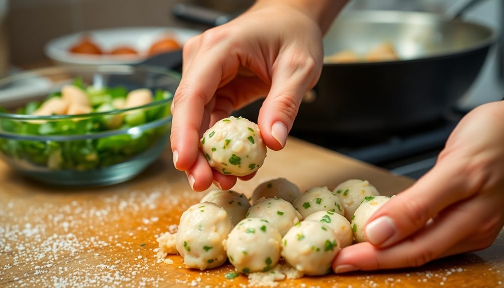 form bite sized balls