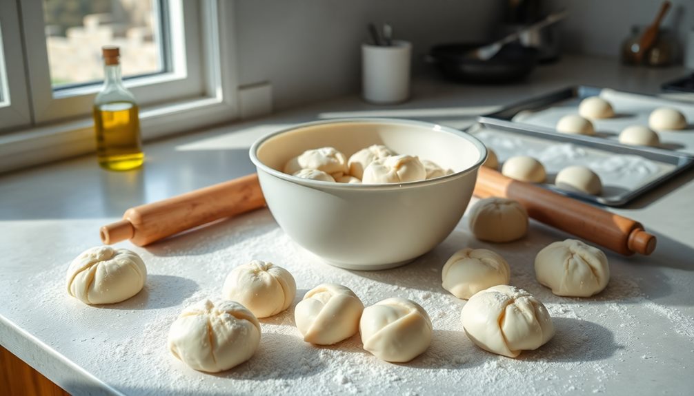 form dough into balls