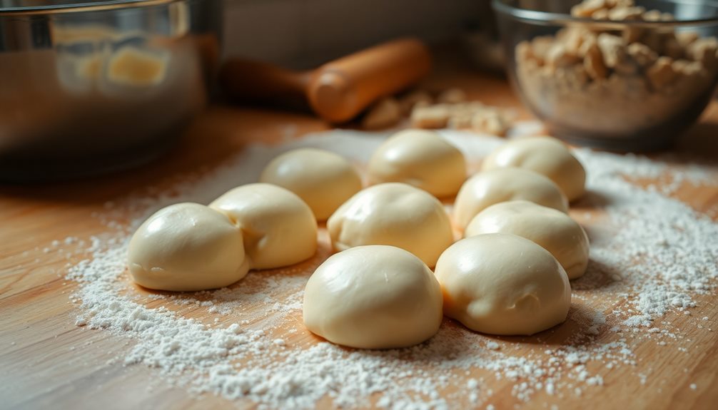 form dough into rolls