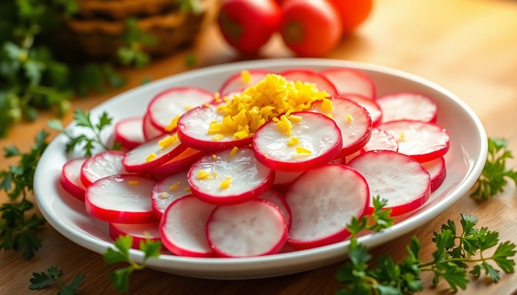 garnish with citrus zest