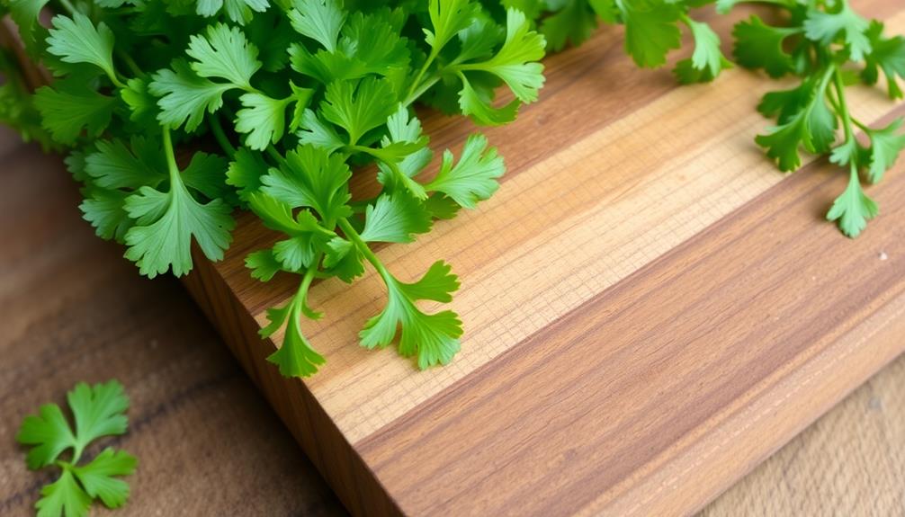 garnish with fresh cilantro