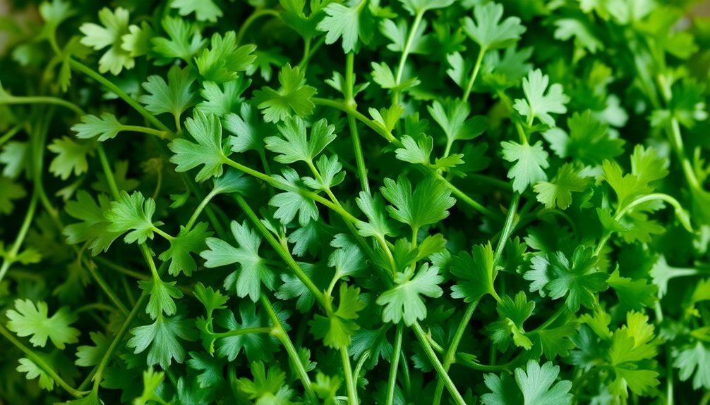 garnish with fresh herbs