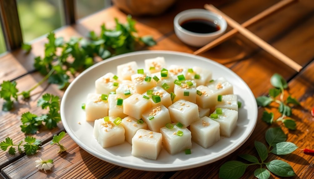 garnish with fresh herbs