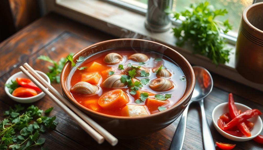 garnish with fresh herbs