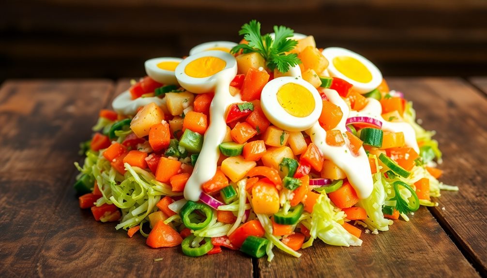 garnish with fresh herbs