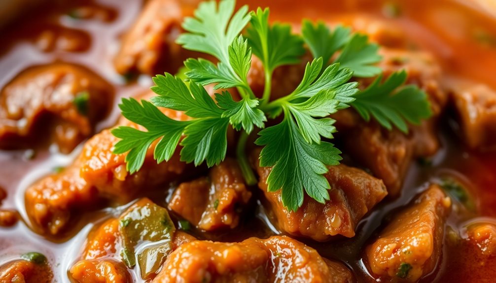 garnish with fresh parsley