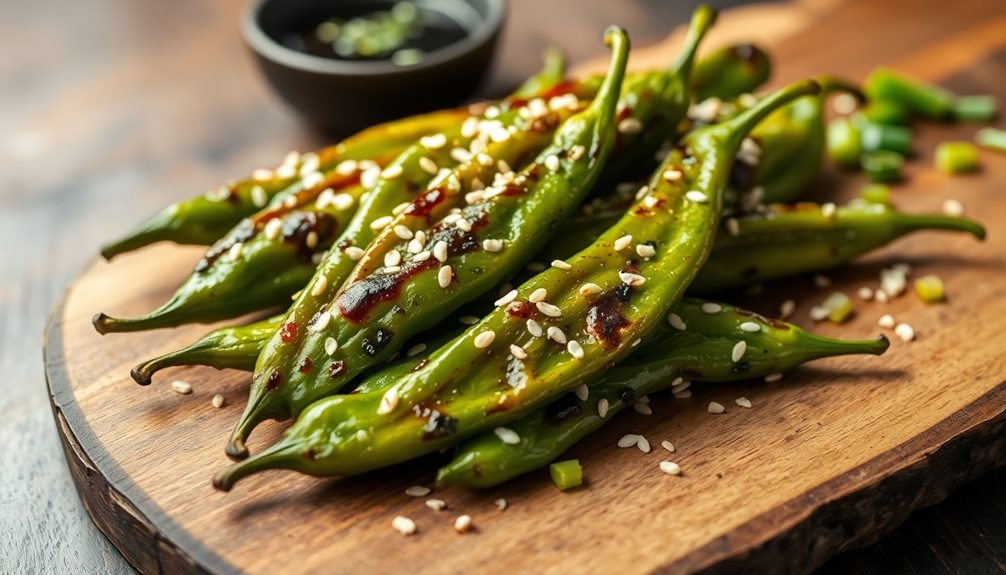 garnish with sesame seeds