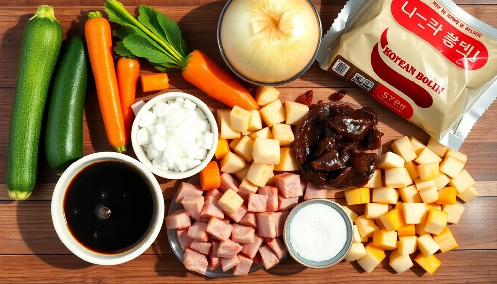 gather cooking ingredients first