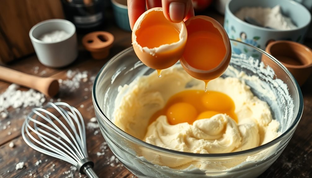 gradually incorporate eggs mixture