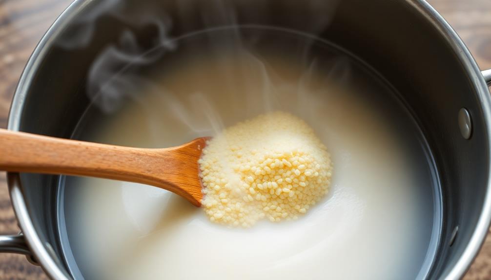 gradually stir in cornmeal