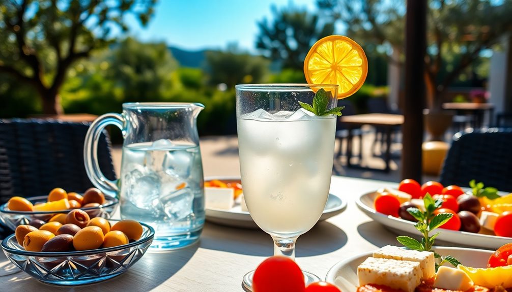 greeks enjoy ouzo diluted