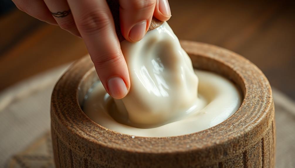 grind soaked rice batter