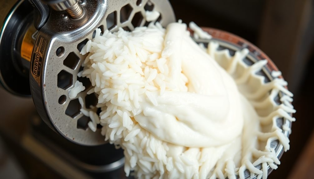 grind soaked rice batter