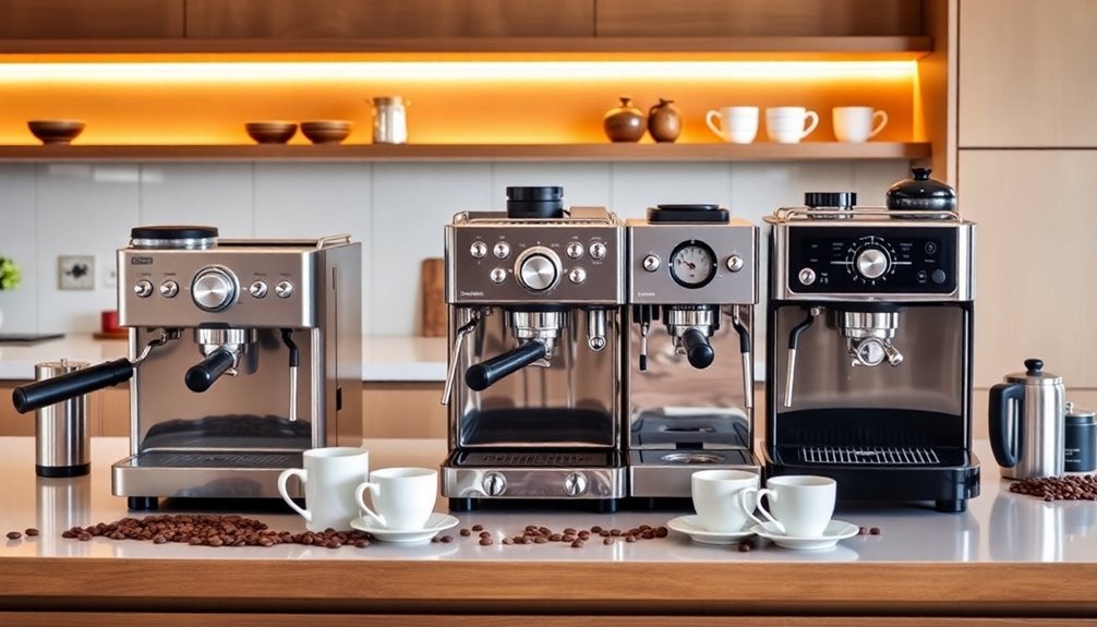 home espresso machine selection