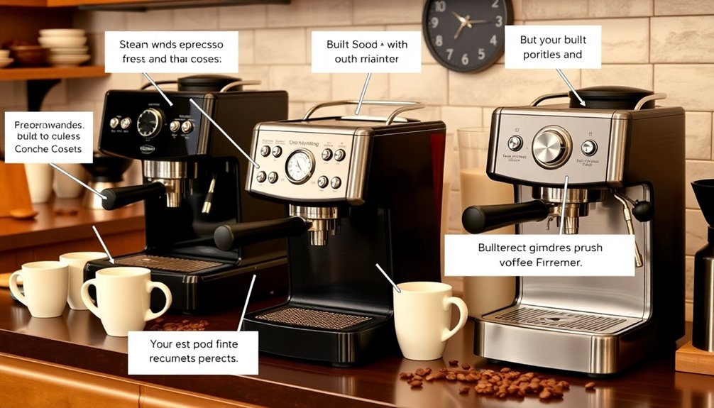 home espresso machine selection
