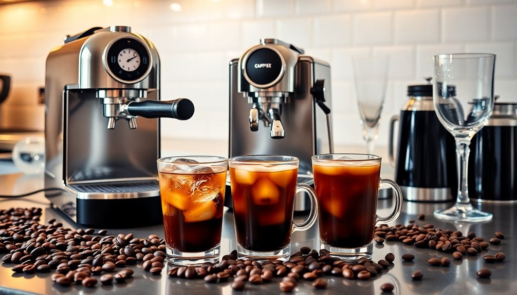 iced coffee espresso machines