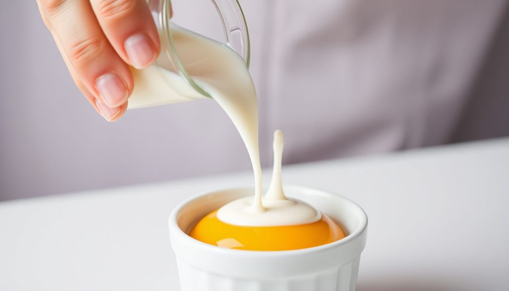incorporate cream or milk