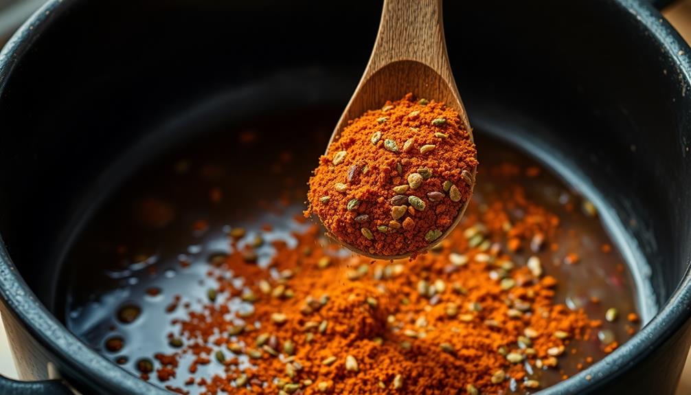 incorporate seasonings into dish