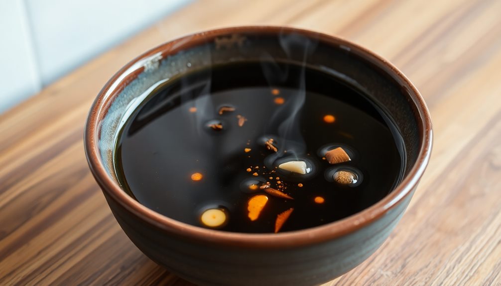 incorporate soy sauce broth